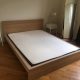 IKEA Malm Queen Size Bed Frame w/ Slatted Bed Base w/ Foam Mattress