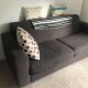 Charcoal Grey sofa couch, comfy and sturdy